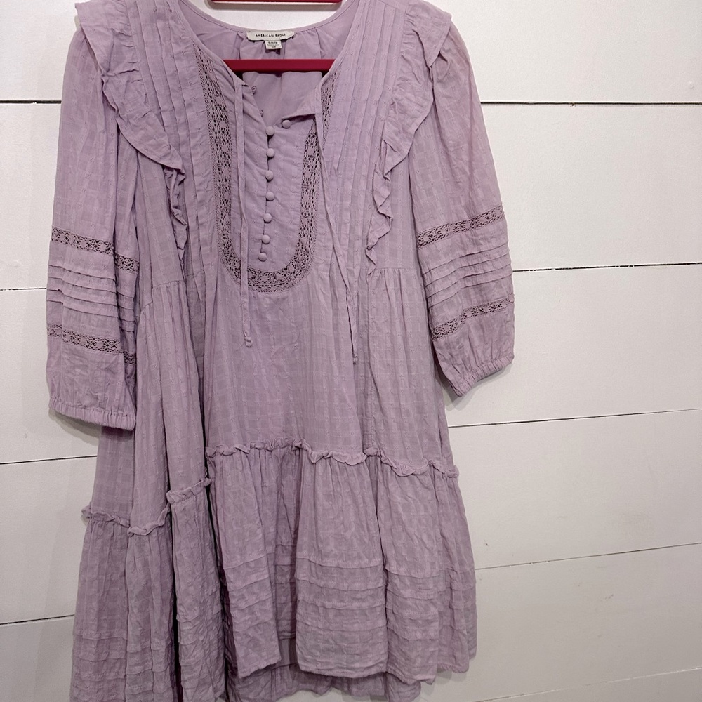 American eagle S half sleeve lavendar dress